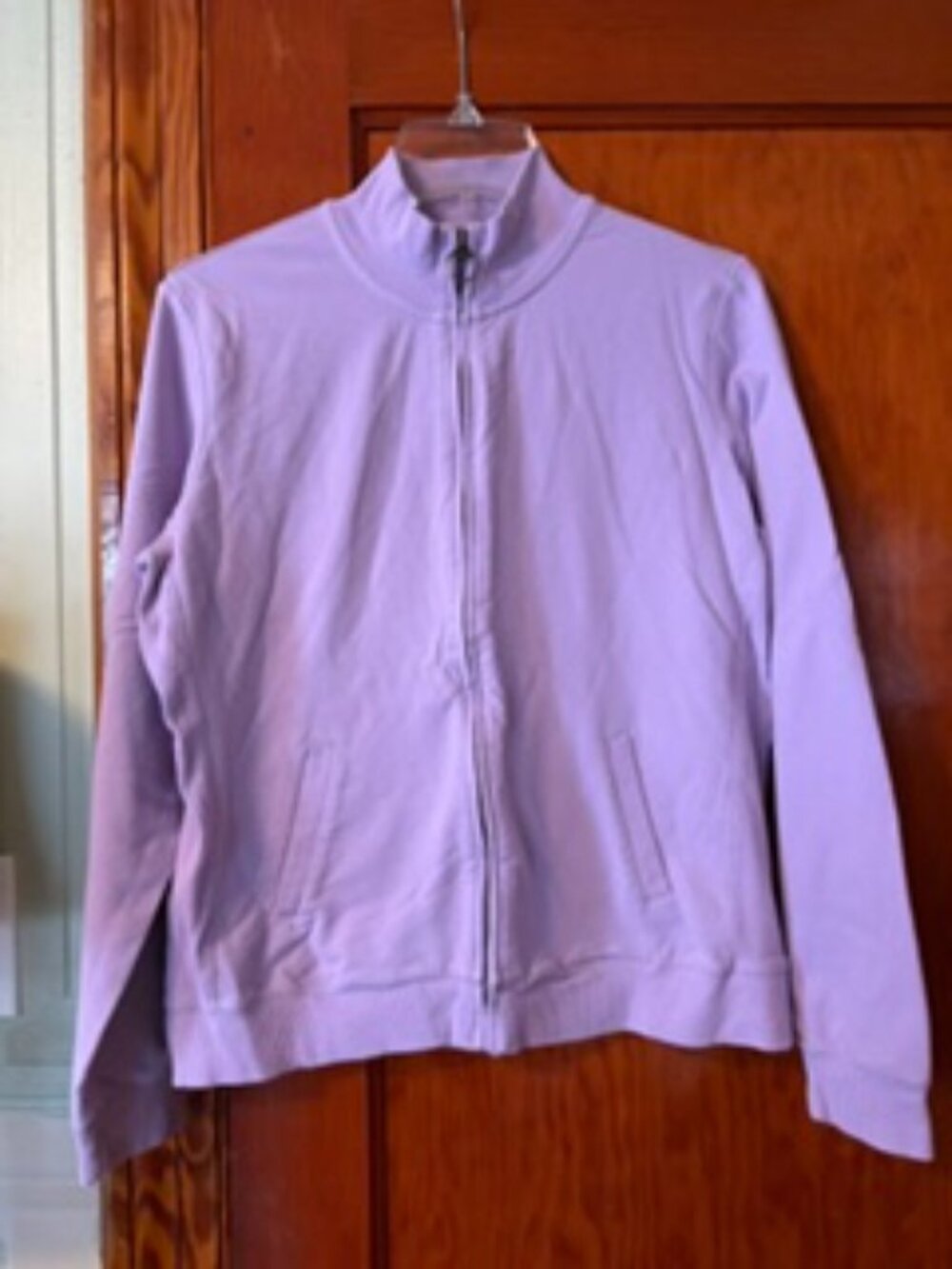 Vintage 90s Style & Co Mock Neck Zip Up Sweatshirt